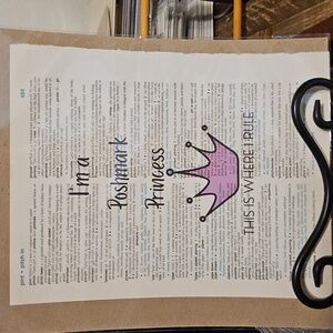 " POSH PRINCESS" - Wall Art - Handmade.